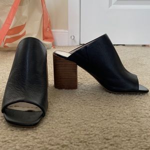 Kenneth Cole Heeled Leather Mules